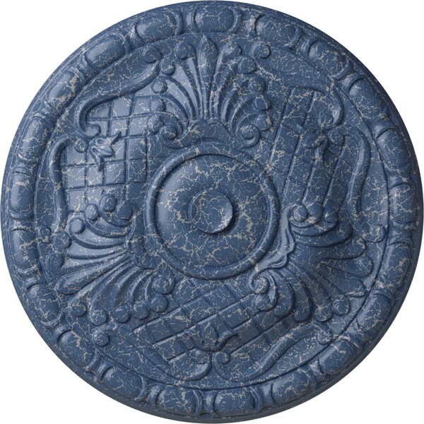 Ekena Millwork Amelia Ceiling Medallion (Fits Canopies up to 4 1/8"), 15 3/4"OD x 5/8"P, Americana Crackle CM16AMAMC - main